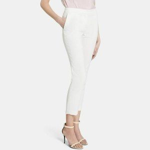 Theory warm ivory Thaniel Z2 Maxyne crepe pants 6
